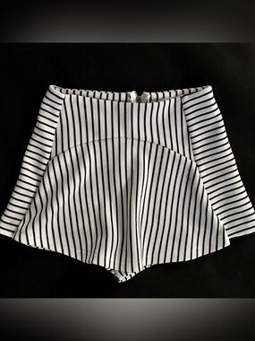 free press Black & White Vertical Stripe Shorts